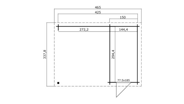 Zahradni domek Wibo 300