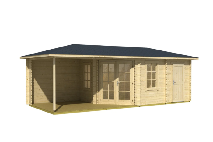 Luxusní zahradní domek Aruba 3A ze dřeva s moderním designem