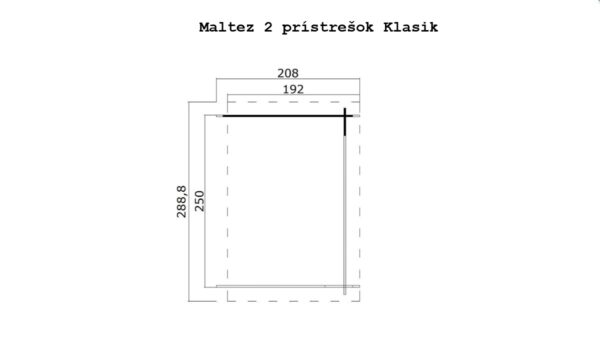 Maltez 1 a 2 přistřešek klasik