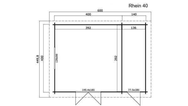 Rhein chatka plán