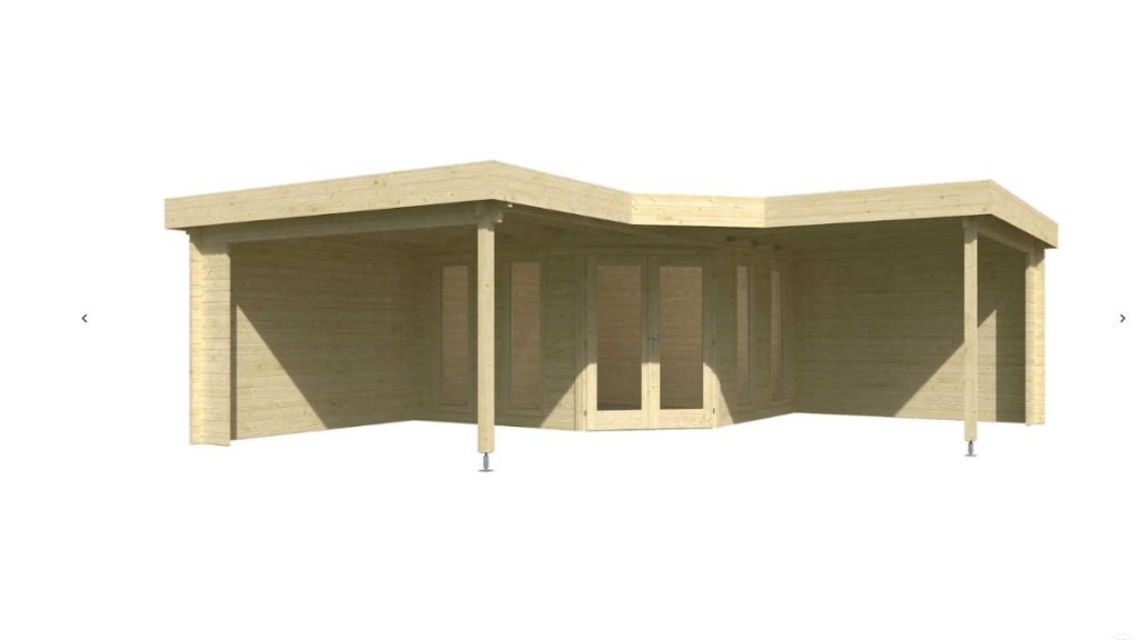 Luxusní zahradní domek Braunschweig s moderní dřevěnou konstrukcí