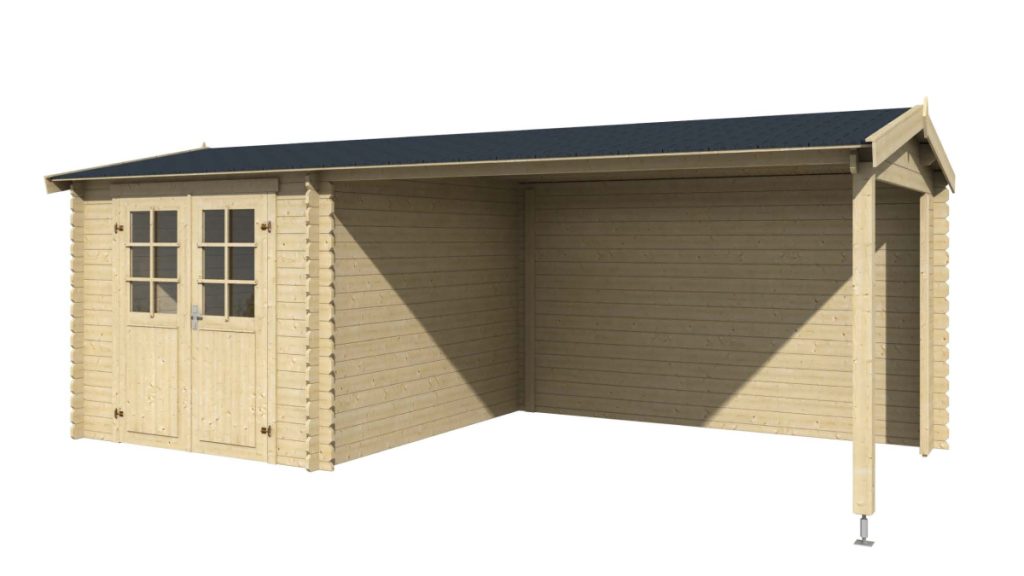 Zahradní domek s přístřeškem Ivana 275