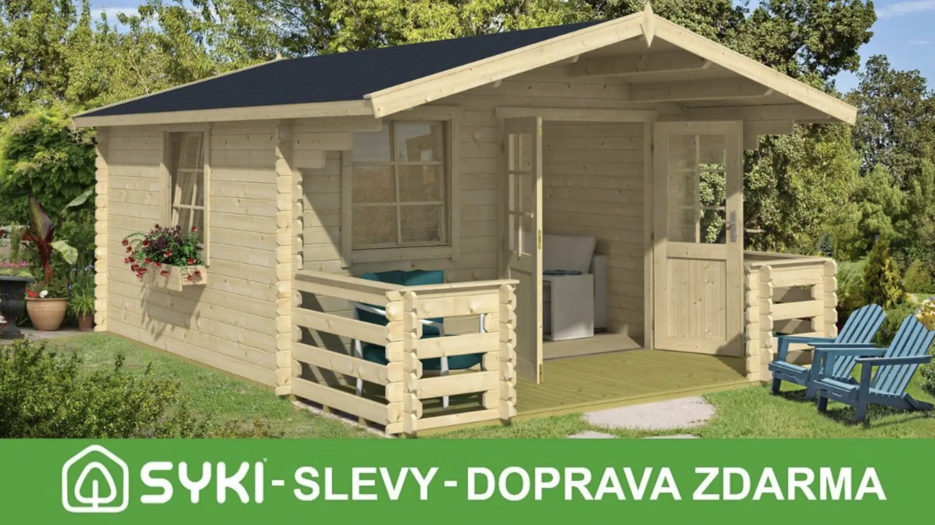 Zahradní domky s přístřekem